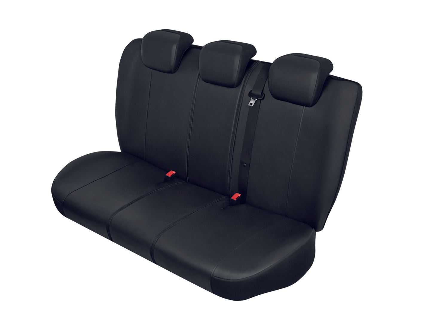 Autostoelhoezen - Practical skai leder - maat: M-L - Zwart