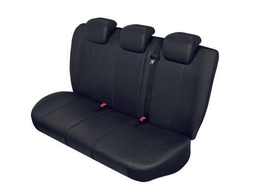 Autostoelhoezen - Practical skai leder - maat: M-L - Zwart