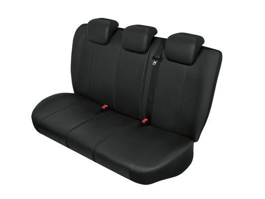 Autostoelhoezen - Practical skai leder - maat: L-XL - Zwart