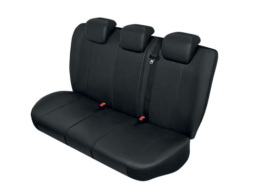 Autostoelhoezen - Practical skai leder - maat: L-XL - Zwart