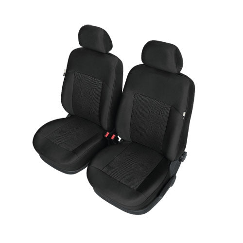 Autostoelhoezen - Poseidon - Maat: L - Zwart