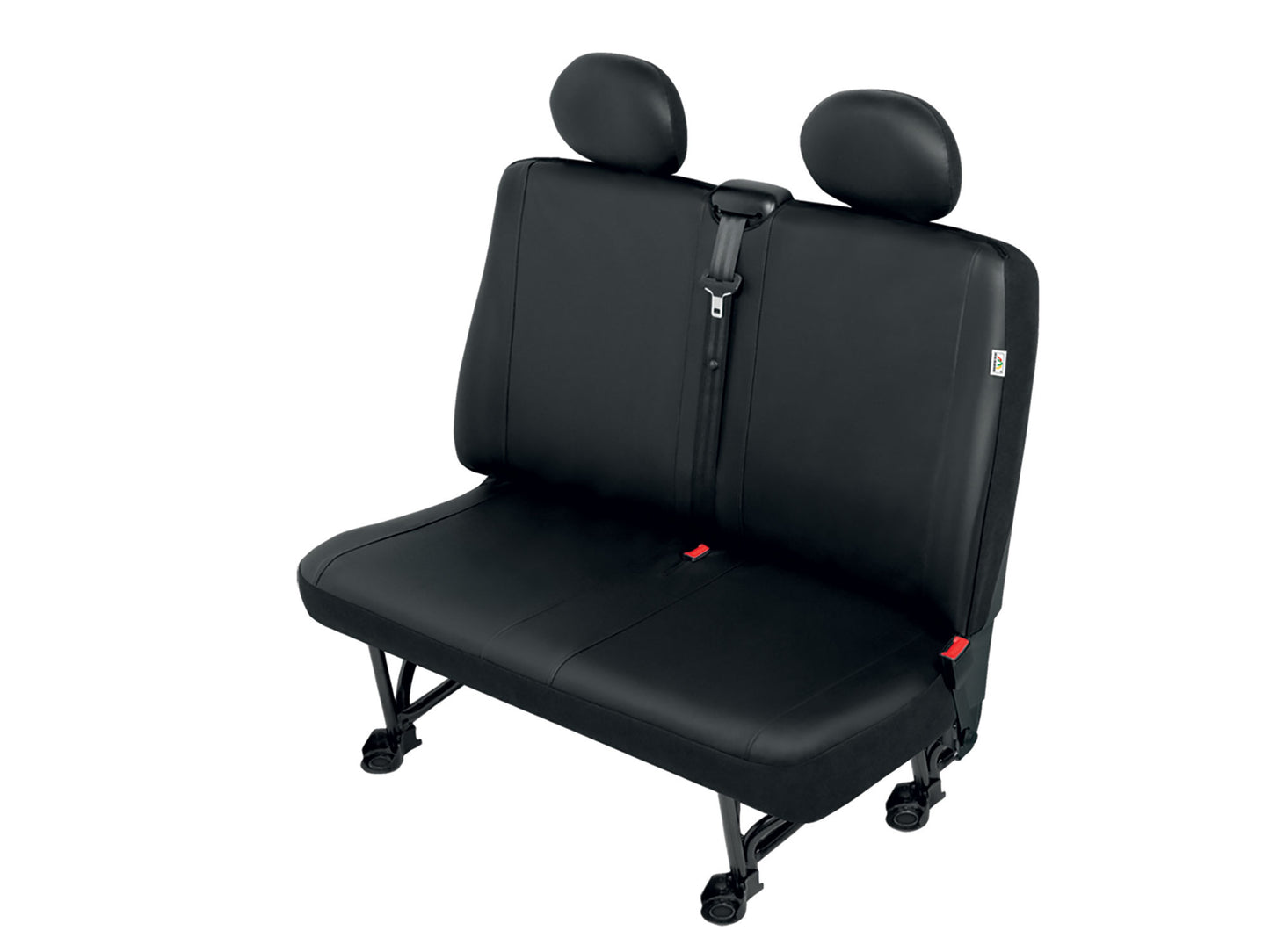Autostoelhoes bedrijfswagens - Duobank 2-zits XL - Skai kunstleder - DV2-XL - Zwart