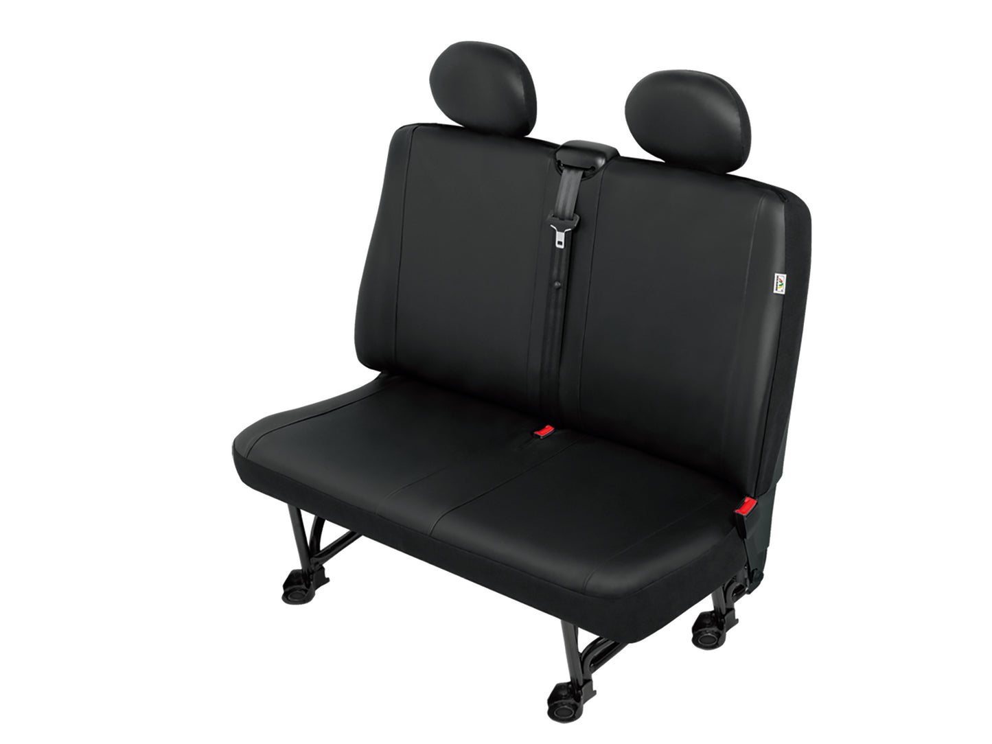 Autostoelhoes bedrijfswagens - Duobank 2-zits XL - Skai kunstleder - DV2-XL - Zwart