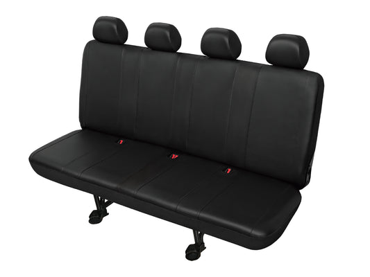 Autostoelhoes bedrijfswagens - Achterbank 4-zits - Skai kunstleder - DV4-XXL - Zwart