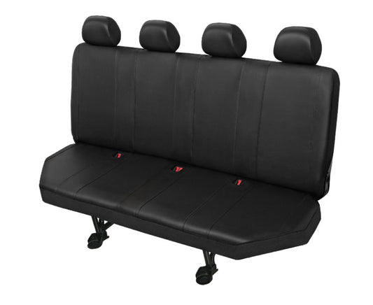 Autostoelhoes bedrijfswagens - Achterbank 4-zits - Skai kunstleder - DV4 XL - Zwart