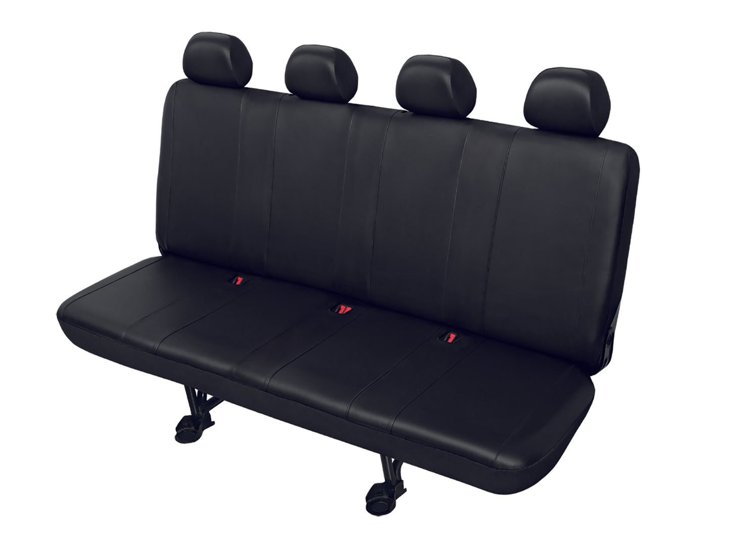 Autostoelhoes bedrijfswagens - Achterbank 4-zits - Skai kunstleder - DV4 XL - Zwart