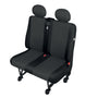 Bedrijfswagen Autostoelhoes ARES - DV2-Large, duobank - Zwart