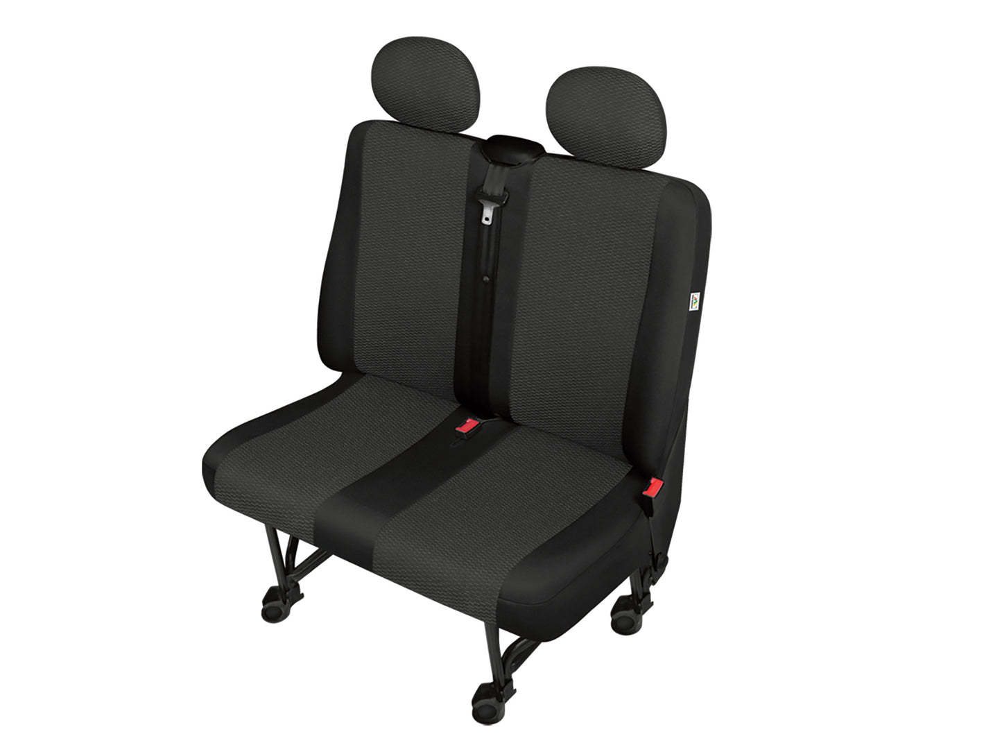 Bedrijfswagen Autostoelhoes ARES - DV2-Medium, duobank - Zwart
