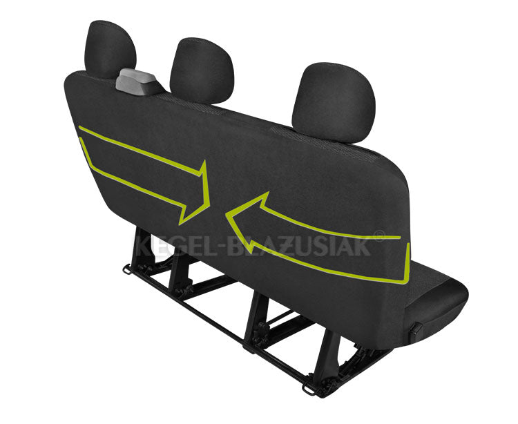 Pasvorm Stoelhoezen Renault Trafic Bestelwagen (2001-2014) - Kegel