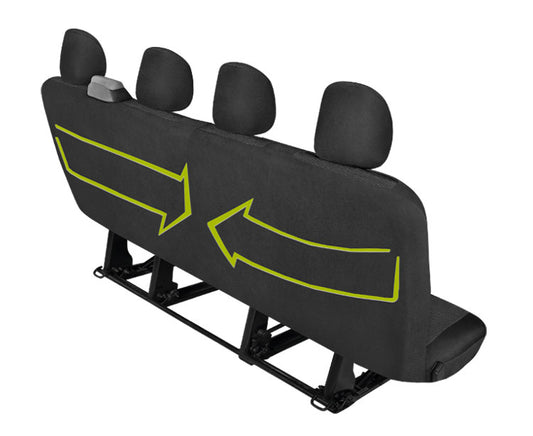 Bedrijfswagen Autostoelhoes ARES - DV4-XXL achterbank - Zwart