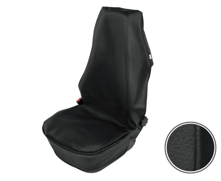 Zittingbeschermhoes ORLANDO (monteurshoes) van SKAI voor een voorstoel - Zwart
