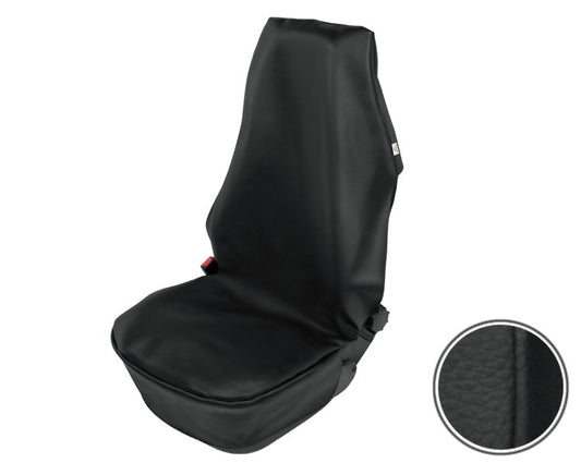 Zittingbeschermhoes ORLANDO (monteurshoes) van SKAI voor een voorstoel - Zwart