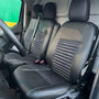 Pasvorm Stoelhoezen Ford Transit Custom (dubbel cabine) bestelwagen (2015-2023) - stof, kunstleer of stof / kunstleer