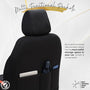 Stoelhoezenset Iconic zwart-bruin (complete set)