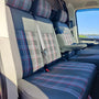 Pasvorm stoelhoezen Volkswagen T6 2015-heden (geschikt voor stoel en duobank) - Kunstleer en stof