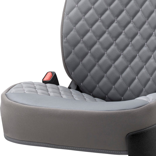 Stoelhoes - Stoelbeschermer RSX Diamond grijs met grijs stiksel (eenvoudige montage) - kunstleer