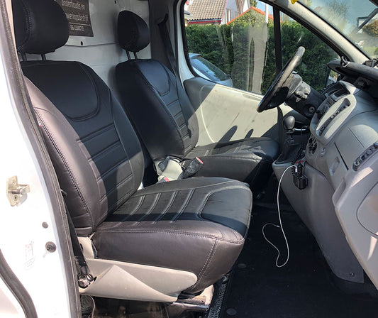 Pasvorm Stoelhoezen Renault Trafic Passenger mpv (2001-2014) - Kunstleer