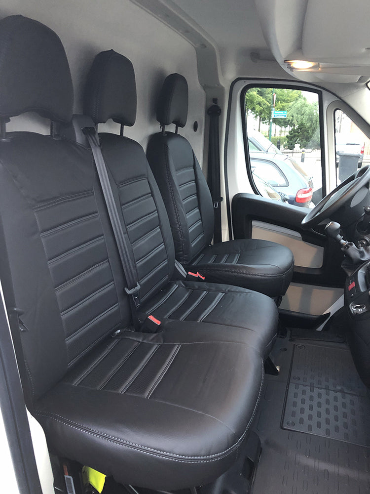 Pasvorm Stoelhoezen Peugeot Boxer Bestelwagen (2006-Heden) - Kunstleer