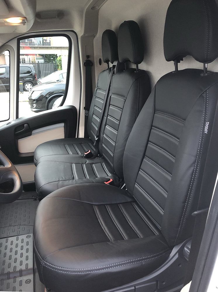 Pasvorm Stoelhoezen Peugeot Boxer Bestelwagen (2006-Heden) - Kunstleer