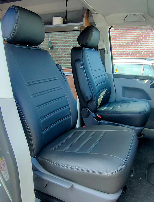 Pasvorm Stoelhoezen Volkswagen T5 Bestelwagen (2003-2015) - Kunstleer