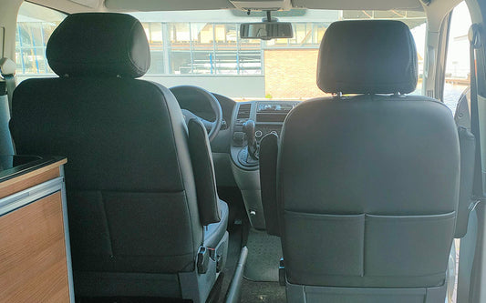 Pasvorm Stoelhoezen Volkswagen T5 Bestelwagen (2003-2015) - Kunstleer