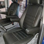 Pasvorm Stoelhoezen Mercedes Vito 639 (dubbel cabine luxe) Bestelwagen (2003-2014) - Kunstleer
