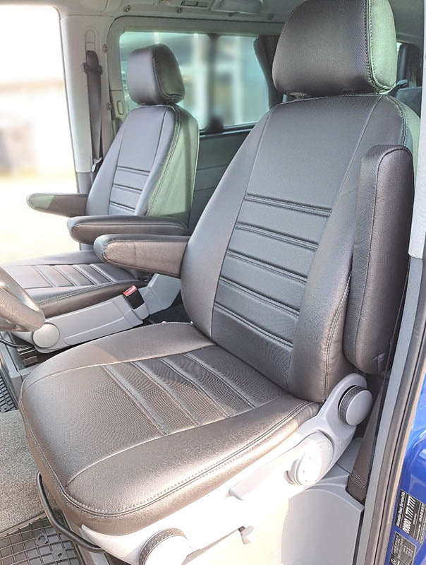 Pasvorm Stoelhoezen Mercedes Vito 639 (dubbel cabine luxe) Bestelwagen (2003-2014) - Kunstleer
