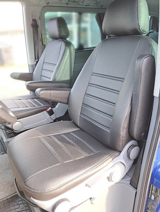 Pasvorm Stoelhoezen Mercedes Vito 639 (dubbel cabine luxe) Bestelwagen (2003-2014) - Kunstleer