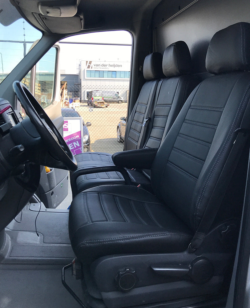 Pasvorm Stoelhoezen Volkswagen Crafter Bestelwagen (2006-2017) - Kunstleer