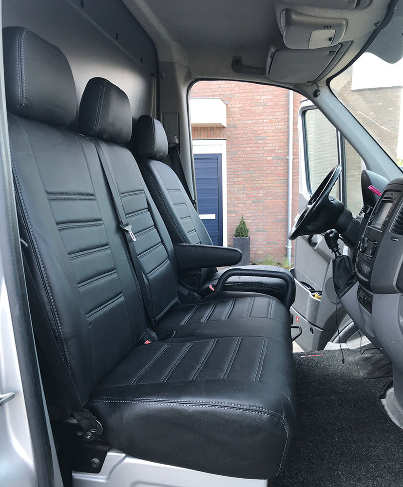 Pasvorm Stoelhoezen Volkswagen Crafter Bestelwagen (2006-2017) - Kunstleer