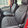Pasvorm stoelhoezen set  (stoel en stoel) Citroen Jumpy / Peugeot Expert / Fiat Scudo / Toyota Proace 2007 t/m 2016 - Kunstleer zwart
