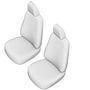 Pasvorm stoelhoezen set  (stoel en stoel) Citroen Jumpy / Peugeot Expert / Fiat Scudo / Toyota Proace 2007 t/m 2016 - Kunstleer zwart