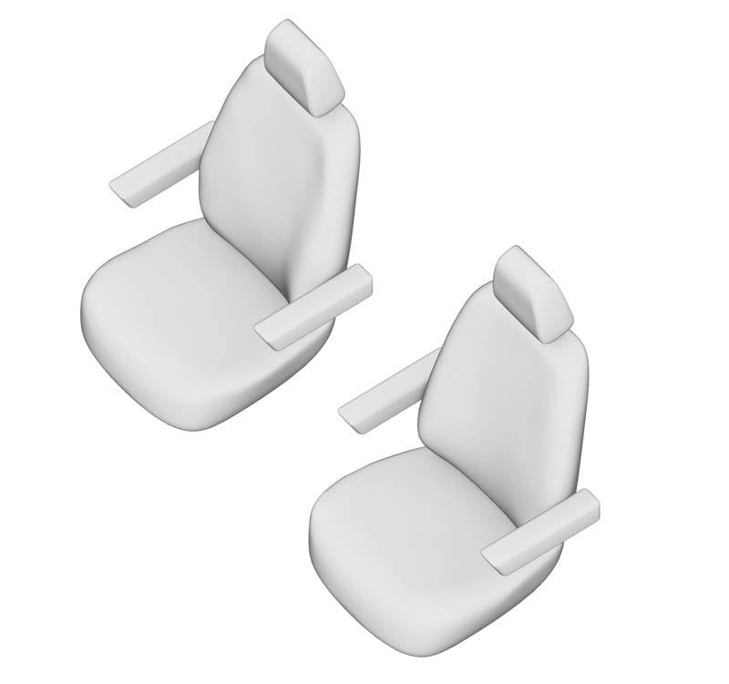 Pasvorm Stoelhoezen Volkswagen T6 Kombi mpv (2015-Heden) - Kunstleer