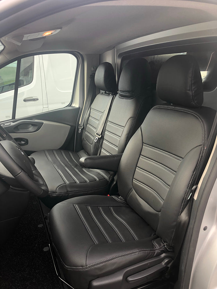 Pasvorm Stoelhoezen Renault Trafic Bestelwagen (2014-Heden) - Kunstleer