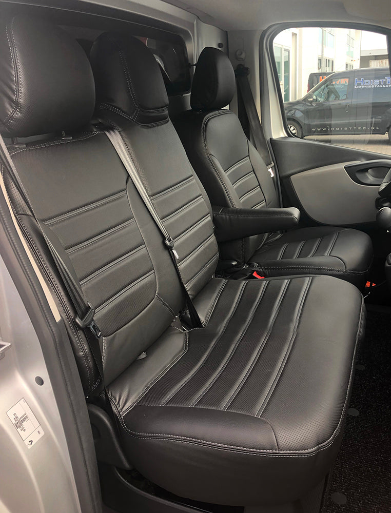 Pasvorm Stoelhoezen Renault Trafic Bestelwagen (2014-Heden) - Kunstleer