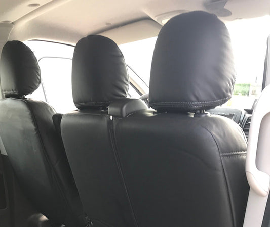 Pasvorm Stoelhoezen Fiat Talento (dubbel cabine) Bestelwagen (2016-Heden) - Kunstleer
