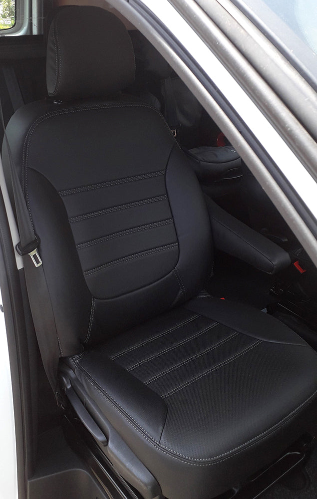 Pasvorm Stoelhoezen Nissan NV300 Bestelwagen (dubbel cabine) (2017-Heden) - Kunstleer