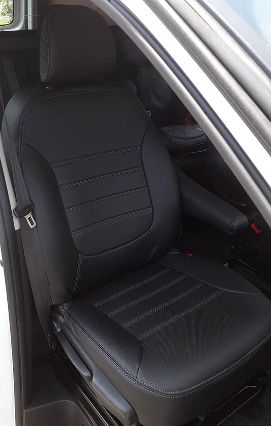 Pasvorm Stoelhoezen Nissan NV300 Bestelwagen (dubbel cabine) (2017-Heden) - Kunstleer