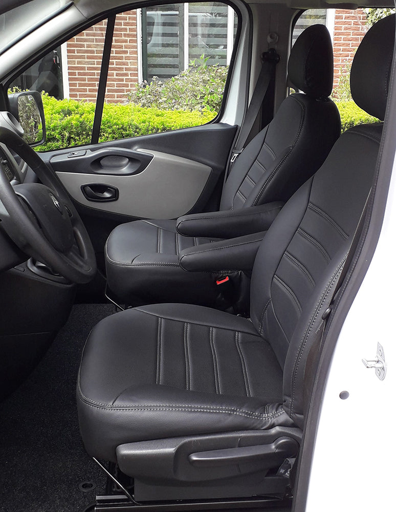 Pasvorm Stoelhoezen Opel Vivaro (B) Combi mpv (2014-2019) - Kunstleer
