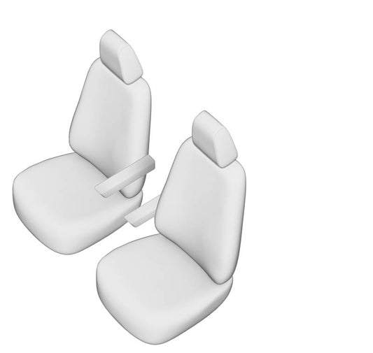 Pasvorm Stoelhoezen Nissan NV300 Bestelwagen (dubbel cabine) (2017-Heden) - Kunstleer