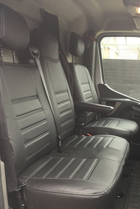 Pasvorm Stoelhoezen Nissan NV400 Bestelwagen (2010-2021) - Kunstleer