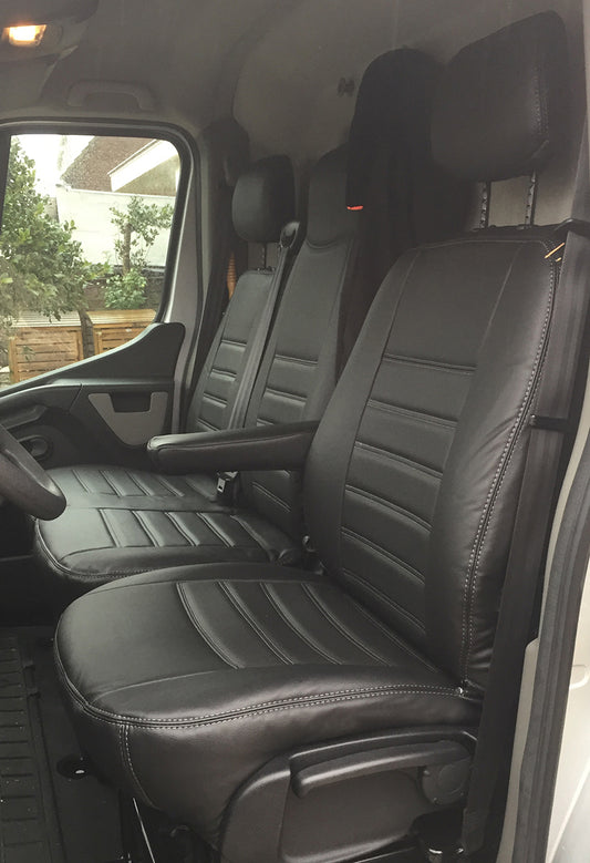 Pasvorm Stoelhoezen Nissan NV400 Bestelwagen (2010-2021) - Kunstleer
