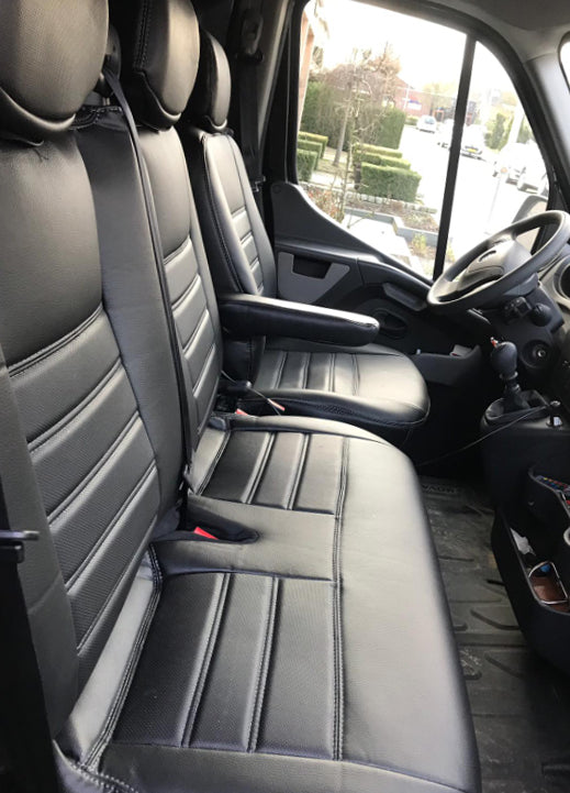 Pasvorm Stoelhoezen Nissan NV400 Bestelwagen (2010-2021) - Kunstleer