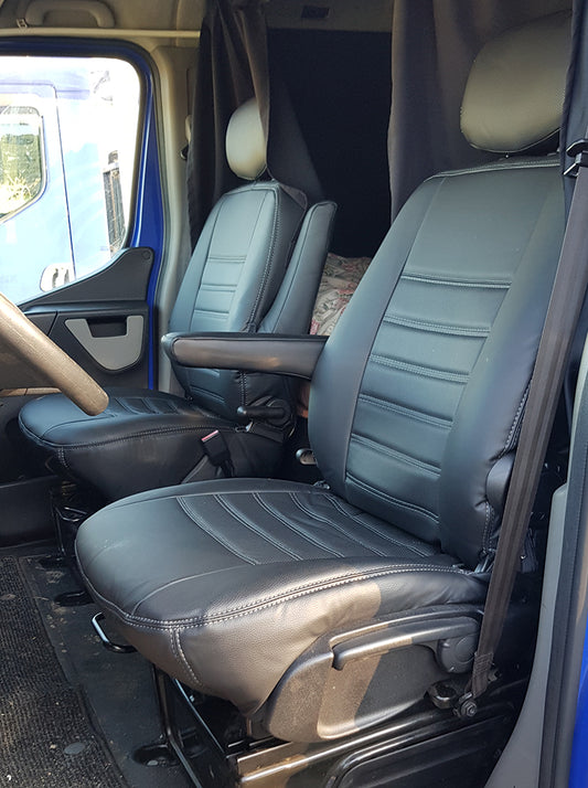 Pasvorm Stoelhoezen Opel Movano Bestelwagen (2010-2021) - Kunstleer