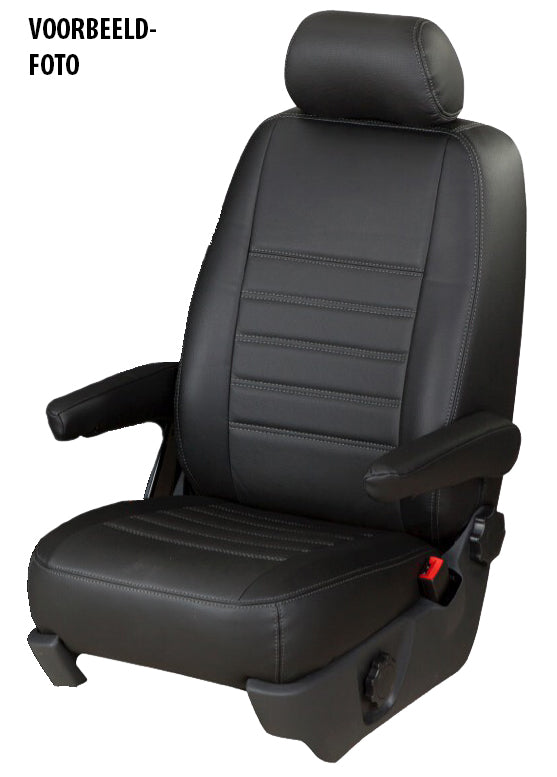 Pasvorm Stoelhoezen Ford Transit Custom (dubbel cabine) bestelwagen (2015-2023) - Kunstleer