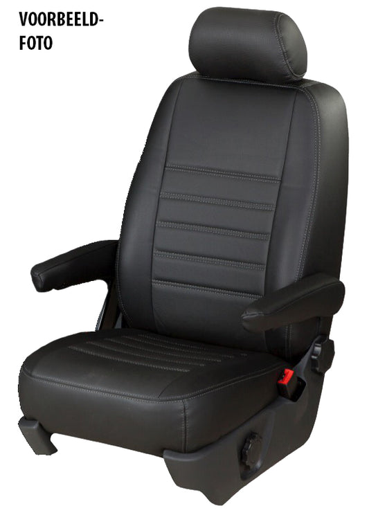 Pasvorm Stoelhoezen Ford Transit Custom (dubbel cabine) bestelwagen (2015-2023) - Kunstleer