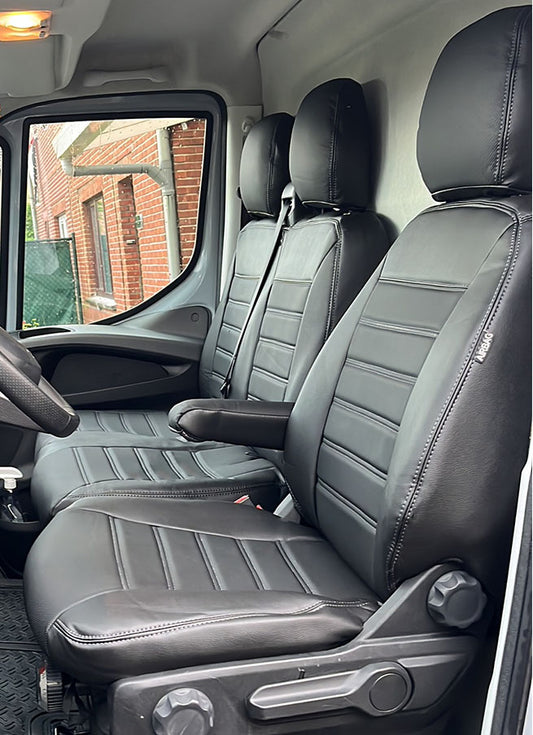 Pasvorm Stoelhoezen Iveco Daily Bestelwagen (2014-2000) - Kunstleer
