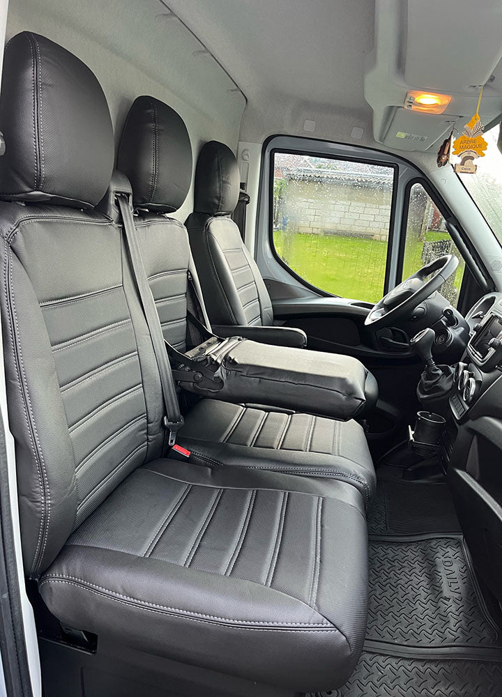 Pasvorm Stoelhoezen Iveco Daily Bestelwagen (2014-2000) - Kunstleer