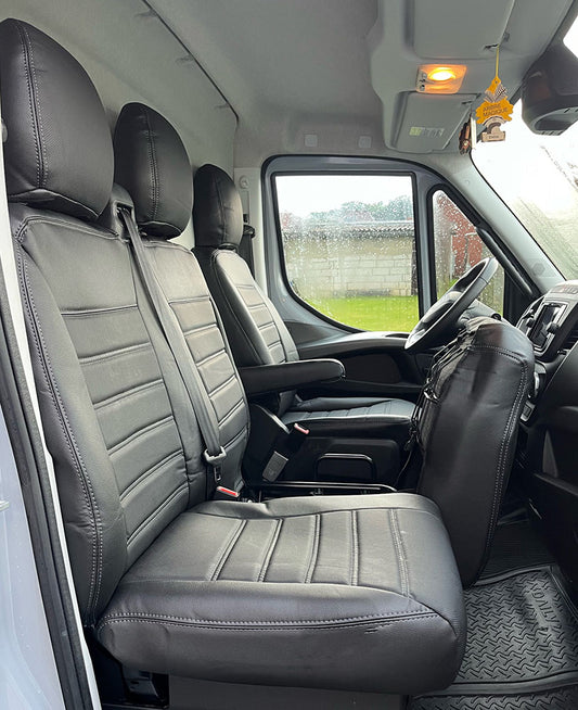 Pasvorm Stoelhoezen Iveco Daily Bestelwagen (2014-2000) - Kunstleer