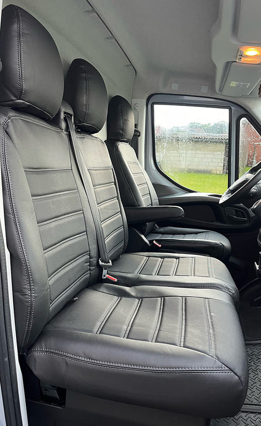 Pasvorm Stoelhoezen Iveco Daily Bestelwagen (2014-2000) - Kunstleer